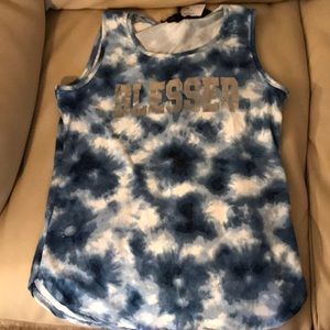 Tie Dye Blessed Tank Top